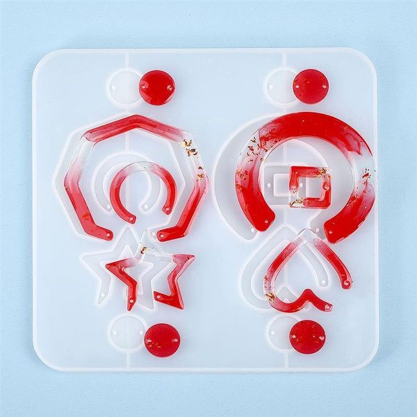 

diy серьги смола mold ручной подвески мотаться серьги силикона пресс-форма для изготовления ювелирных изделий инструментов серьги wmtbdi bde, Black