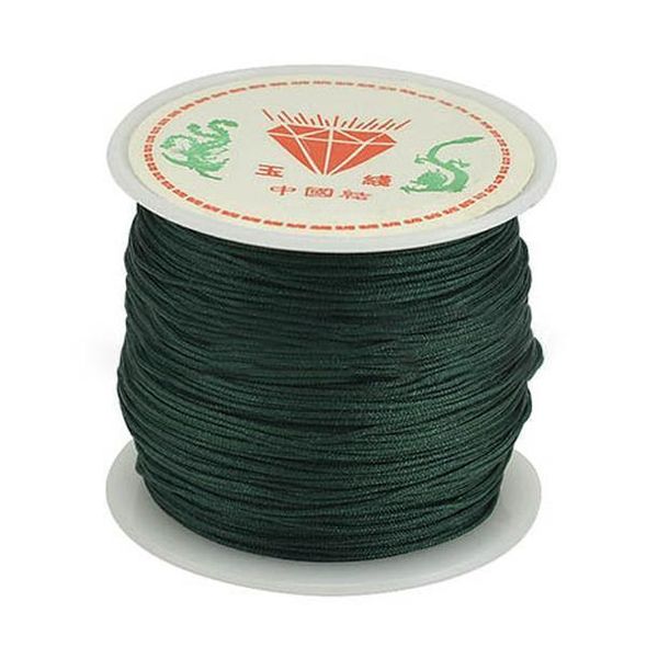 

45m roll 0.8mm nylon kumihimo thread for jewerly making tassel material diy red cords findings handmade braided rope supplier h bbyacl