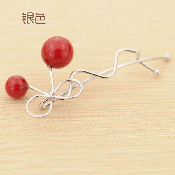 

мода корейский стиль вишня форма заколка заколка женщины девушки лук twist barrettes головной убор аксессуары для волос новые прибытий кпт w