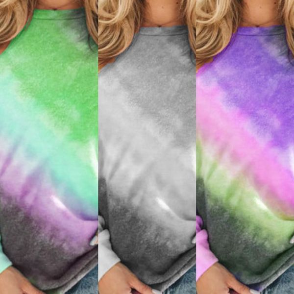 

lpiwo 2020 spring and autumn printed women neck long sleeve casual for round round spring long autumn printed 2020 neck and sleeve casual t, White