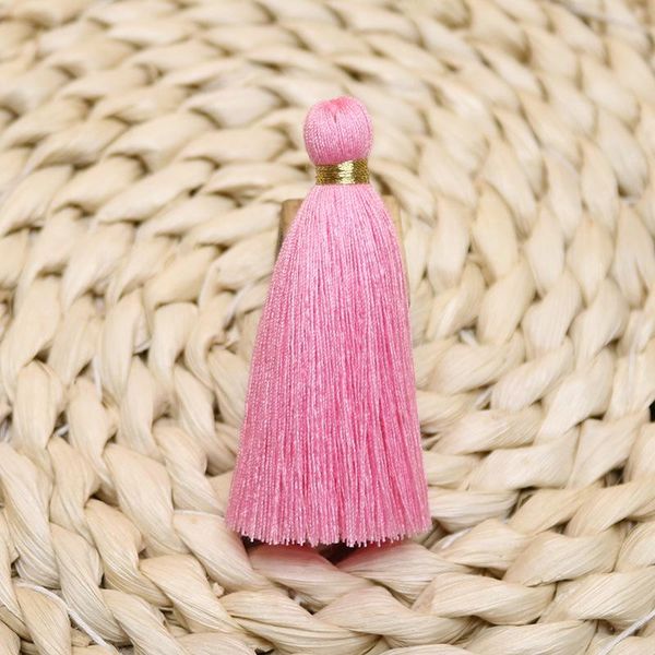 

20pcs 6cm golden silk tieback tassels fringe home textile curtain decor accessories diy keychain garmen trim crafts mini pendant h jlljxg