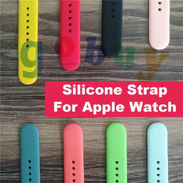 

soft silicone strap watch band for apple watch 1 2 3 4 5 6 se 38mm 42mm 40mm 44mm for iwatch 57 colors