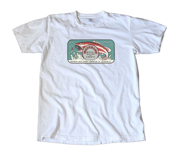 

waterloo fishing chests decal t-shirt sport hooded sweatshirt hoodie