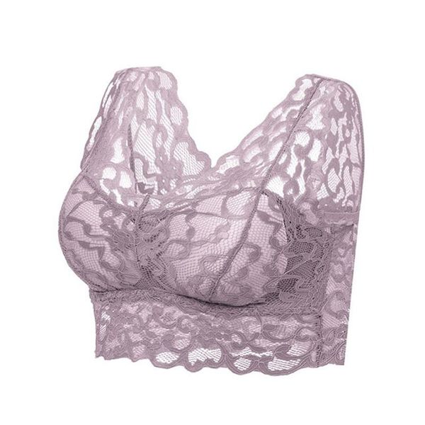 

women seamless lace bra full coverage bralette with removable pads wide shoulder strap jl, Red;black