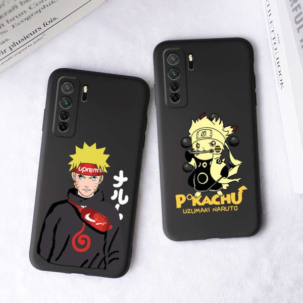 

qait is suitable for huawei nova7 mobile phone case liquid silicone pro creative nova8se anti falling japane and korean cartoon animationvfr