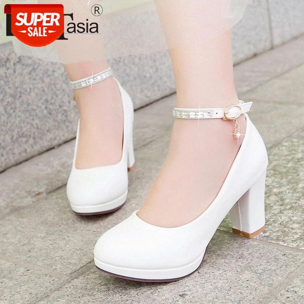 

doratasia ladies elegant ol high spike heels pumps fashion rhinestone pumps women concise office ankle strap shoes woman #va9f