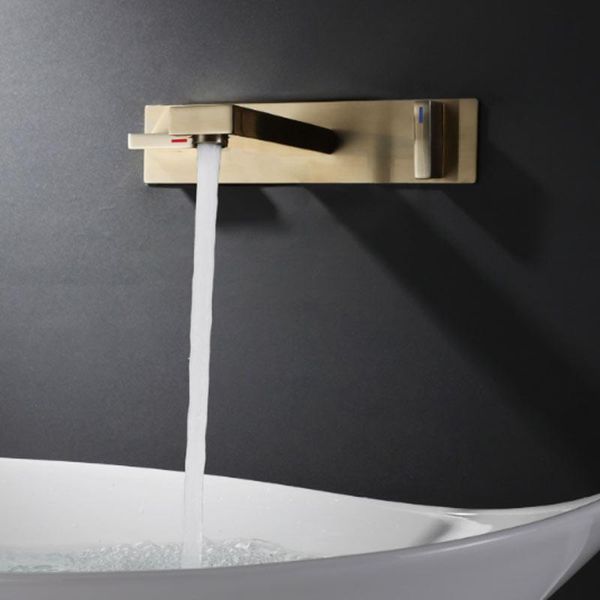 

dark into two-piece basin that wash a face the bathroom wall brushed gold basin tap tap