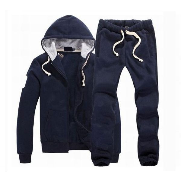 

2022 fashion men's sport tracksuits hoodies fitness 2 piece suit sportwear jacket sweatpants jogging set, Gray