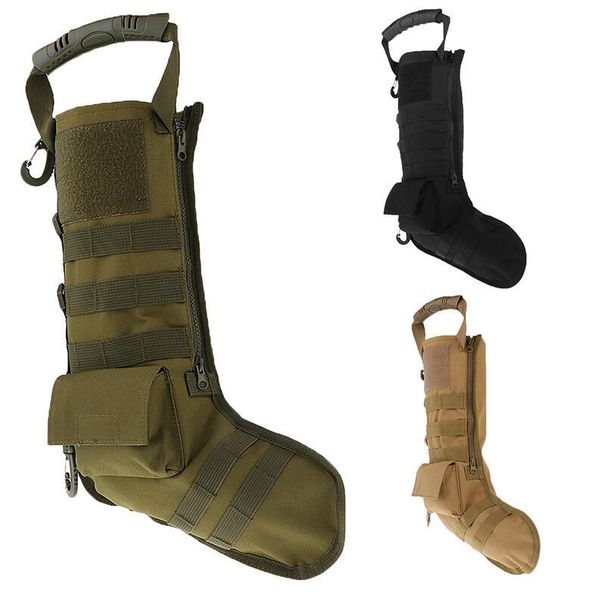 

molle tactical christmas stocking utility storage combat hunting bag army airsoft magazine dump drop pouch christmas gift sock pack y2021