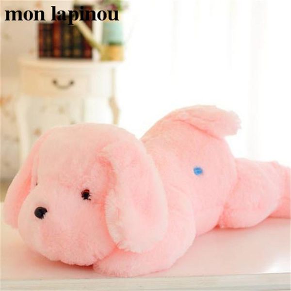 

mon lapinou 50cm 85cm led light dog toy stuffed animal plush light up puppy dog doll luminous pillow kids toy christmas gift wmtngp