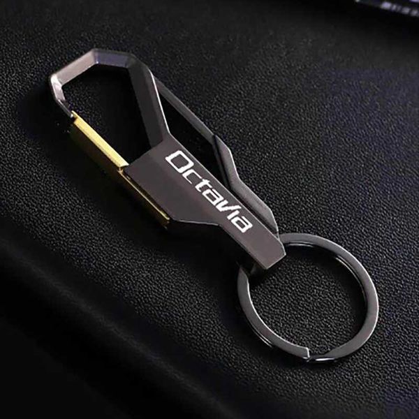 

металлический сплав автомобиля брелок лазерная стиль пряжки пояса автомобилей key chain логотип брелок кольцо для skoda octavia 2020 19, Silver