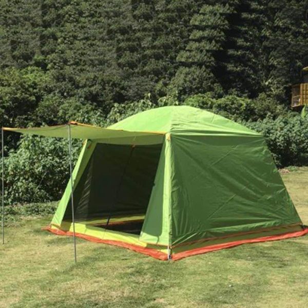 

tents and shelters 5-8 person ultralarge 300*300*210cm mosquito-proof double layer outdoor camping barbecue beach tent large gazebo sun shel