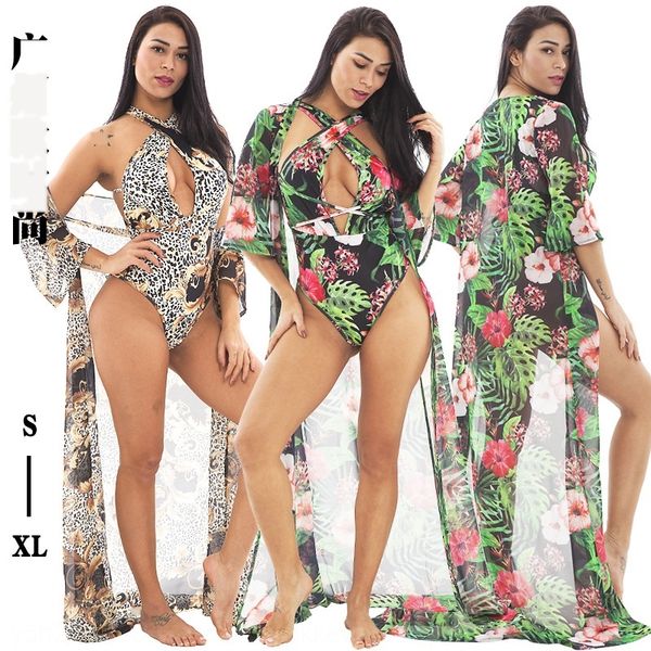 

2019 women's new one-piece lace up 2-piece 2019 women's new bikini bikini one-piece lace up swimsuit 2-piece swimsuit j8dbr, Gray