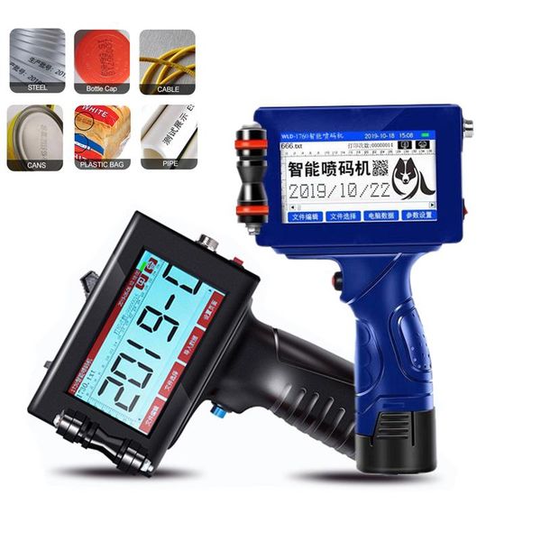 

printers 12.7mm handheld inkjet printer label thermal hand jet production expire date batch code serial number barcode qr