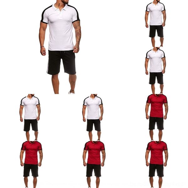 

lbyvp 2019 европейский размер мужской короткий рукав костюм спортивный футболка размер европейских мужчин короткий рукав костюм спортивный 2, Black