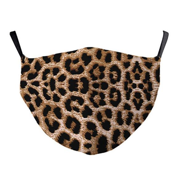 

3d printed leopard designer anti-smog pm2.5 mask dust-proof breathable face masks dhf464