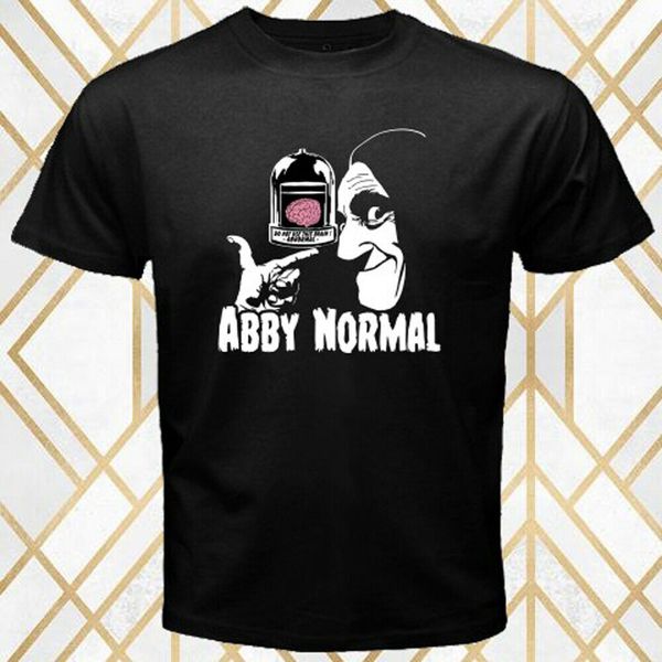 

abby normal horror movie frankenstein logo men's black t-shirt size s - 3xl sport hooded sweatshirt hoodie