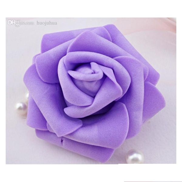 

wholesale-100pcs/lot 7cm foam rose heads artifical fower heads mint green tiffany blue flowers jllksh ladyshome