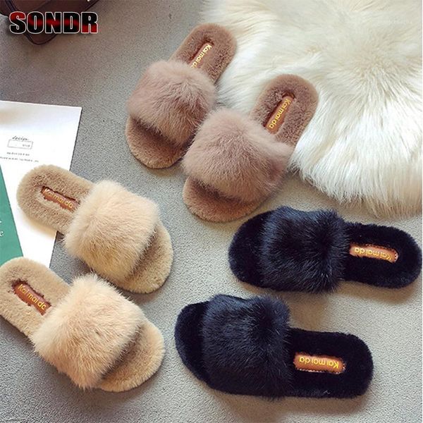 

slippers ladies indoor warm solid soft comfortable plush floor bed room shoes fashion casual shoes1, Black
