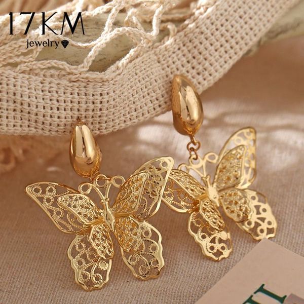 

17km vintage big gold hollow бабочка серьги для женщин девушки негабаритные геометрический круг крест сердце серьги комплект ювелирных издел, Black;white