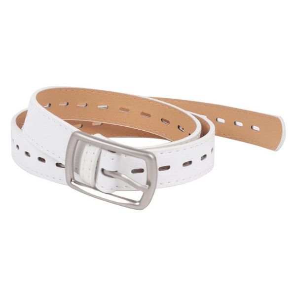

jeans decorative belt buckle simple wild leather belt fashion casual needle belts, Black;brown