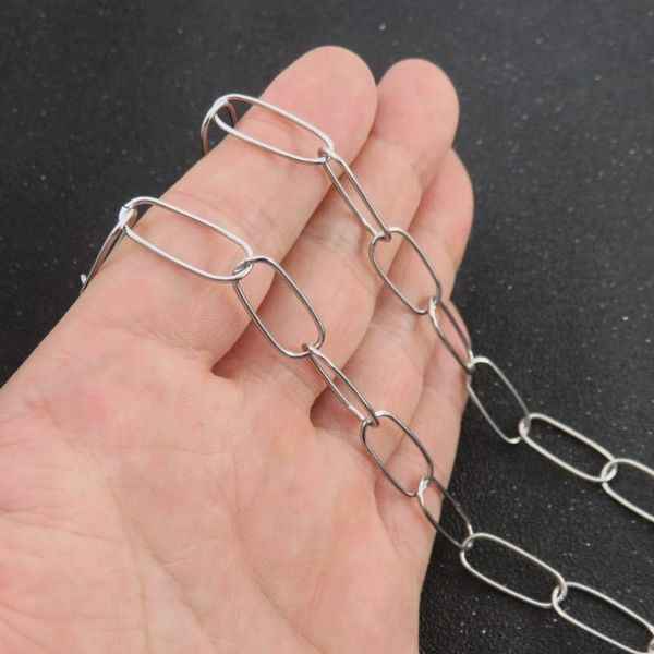 

1*8*20mm Strong Stainless Steel Big O link Chain For Man Titanium Chain Fashion Jewelry, Silver