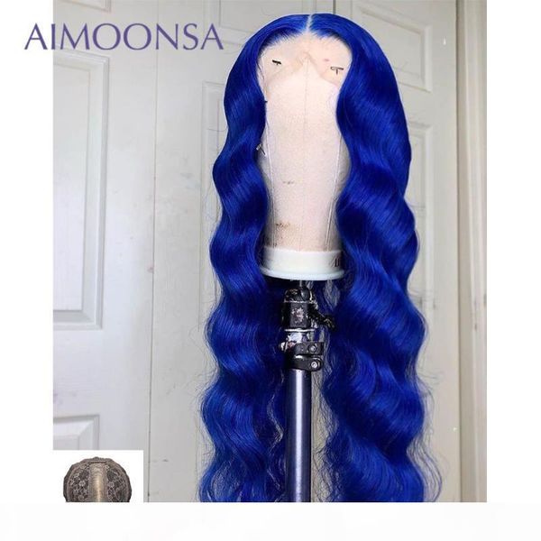 

transparent lace wigs blue wig body wave wig colored human hair wigs pre plucked glueless for black women 150% density remy, Black;brown