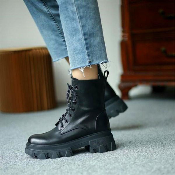 

boots women's high-heeled increase thick-soled short black lace winter ladies