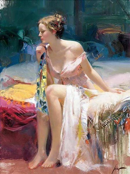 

pino daen portrait art framed & unframed home decor handpainted &hd print oil painting on canvas wall art canvas pictures -201017-1