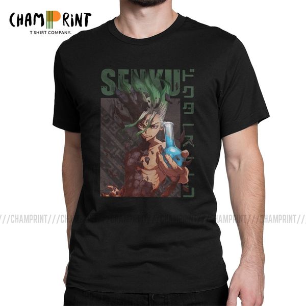 

dr stone senku anime novelty crew neck japanese manga tees short sleeve clothing plus size sport hooded sweatshirt hoodie men t shirt