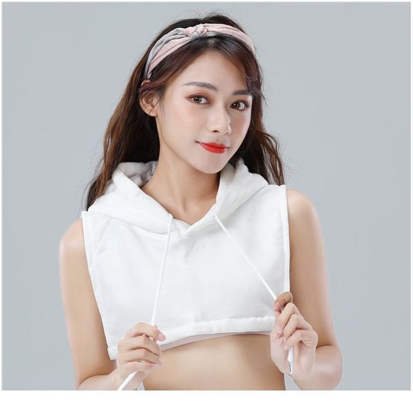 

hooded white fake collar women detachable collar shirt necktie false collar female fake kragen sahte yaka kraagje n qylswy, Blue;red