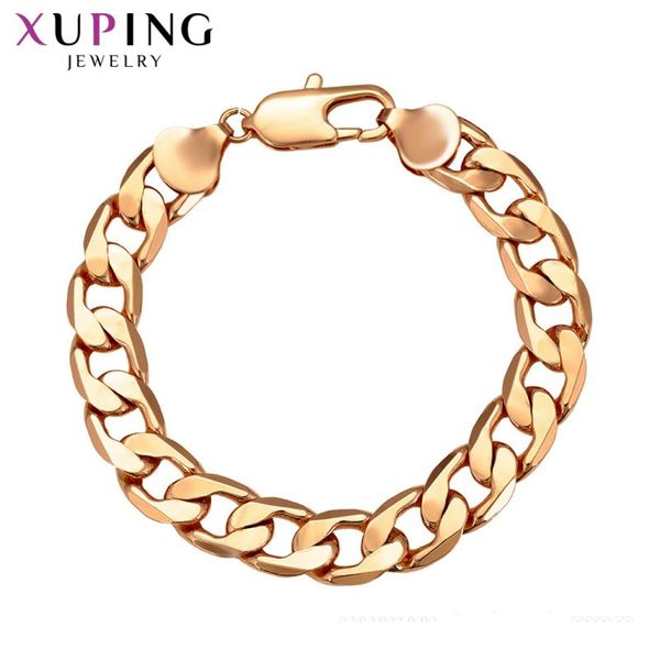 

xuping fashion elegant rose gold color plated bracelets casual jewelry valentine's day gifts for women 76055, Black