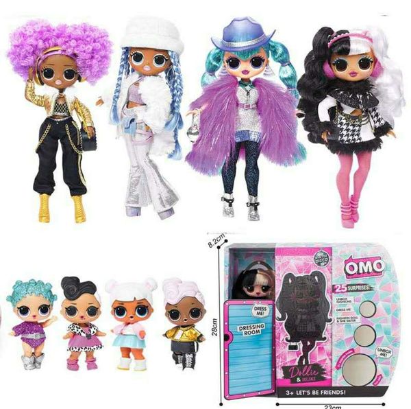 

lol. surprise o.m.g. winter disco 24k d.j. fashion doll & sister girls toys y2001