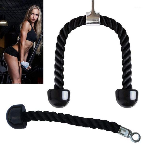 

accessories 2pcs triceps belt working-out comfortable bicep muscle training nylon pull rope decoration for gym exercise fitness1
