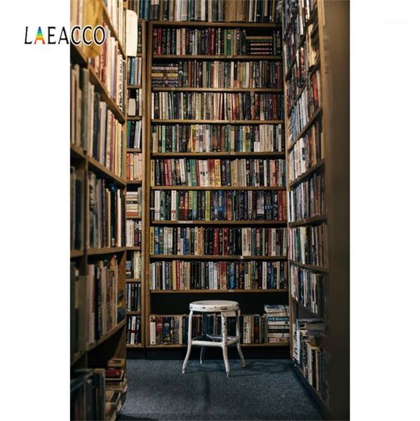 

background material laeacco wooden bookshelf school library study interior pographic backgrounds pography backdrops pocall po studio1