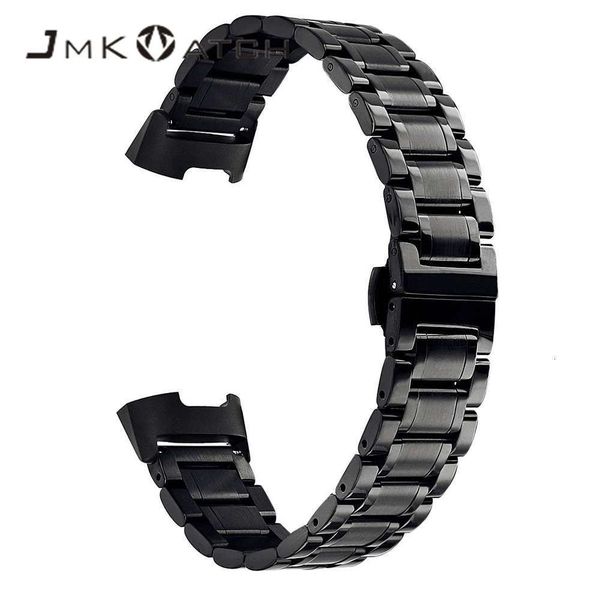 

smart watch fitbit charge3 stainls steel charge4 solid metal bracelet strapjk