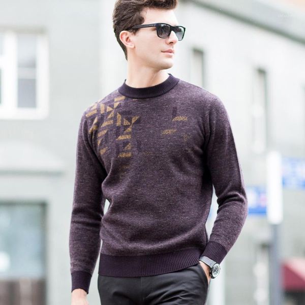 

100% wool o-neck thick sweaters men's solid long sleeve pullovers men sweater flat knitted winter sweaters1, White;black
