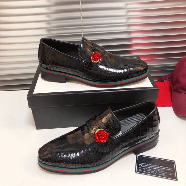 

loafers mens dress shoe brown dresss coiffeur plus size dress luxury men office shoes slip dress 2020 classic shoes men formal, Black