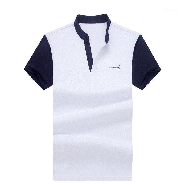 

tfetters new fashion men t-shirt casual short sleeve stand t-shirt men summer 2019 selling compression homme homme1, White;black
