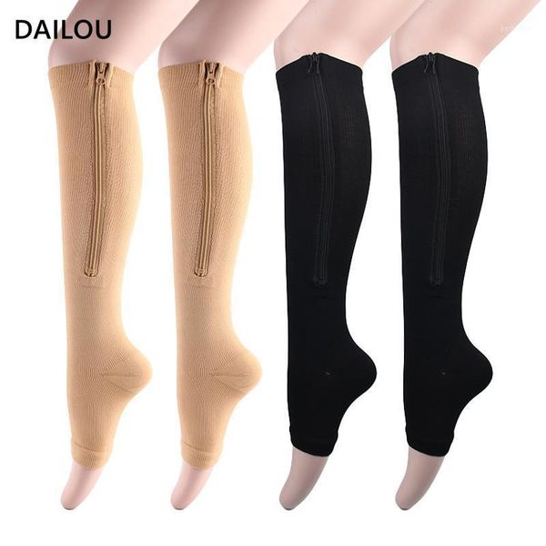 

spring summer new compression socks women solid color open toe pressure socks sports running cycling basketball happy men1, Black;white