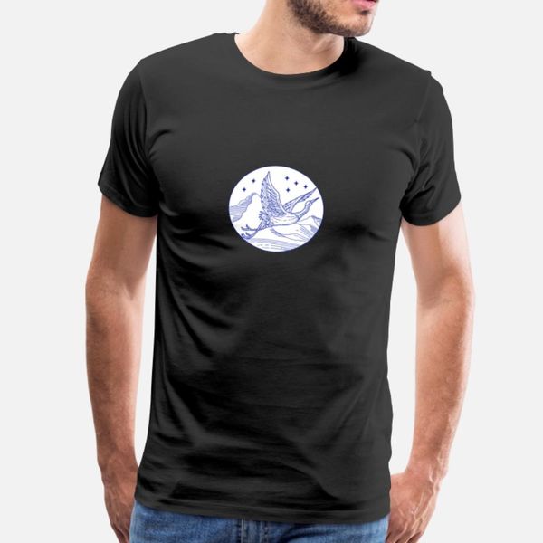 

great blue heron flying circle mono line designers graphic t shirt fit street casual tracksuit hoodie sweatshirt