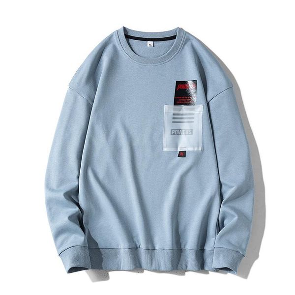 

xxxl размер с длинным рукавом harajuku fullshirts мужчины 2020 новая мода хаудяка мужская повседневная лоскутная толстовка для молодых людей, Black