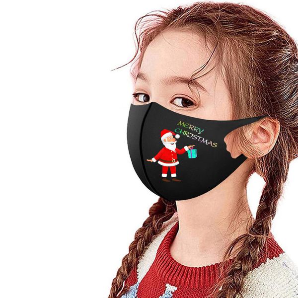 

2021 latest summer 2021christmas windproof dustproof print kids mouth reusable washable party mask face cover 2020 new