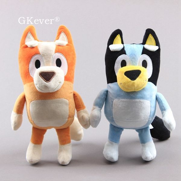 

28 cm cartoon lovely dogs soft plush toys bingo cute peluche toys stuffed animals kids gift y200723