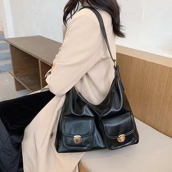 

vintage solid color womens hand bags designers handbags women shoulder bags female women sac a main high capacity handbags