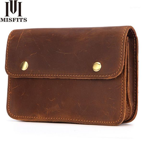 

waist bags men's bag leather male fanny pack belt man shoulder for men travel pack1