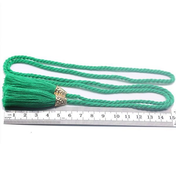 

5pcs metal cap two head rope tape tassels jewelry home textile curtain clothing pendant craft tassels diy clothing decoration h jllbwy