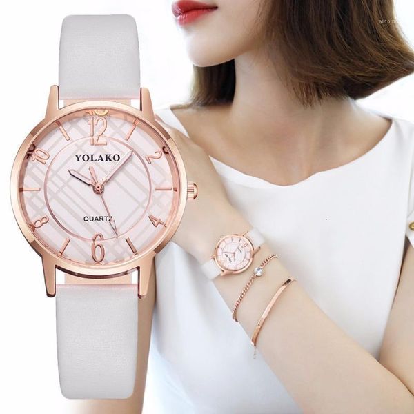 

2021 women leather watch brand casual luxury ladies quartz watches clock relogio feminino female bracelet1, Slivery;brown