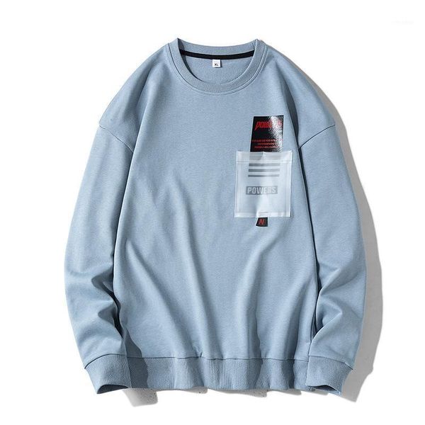 

xxxl size long sleeve harajuku sweatshirts men 2020 new fashion hoodie mens casual o-neck patchwork sweatshirt for young men1, Black