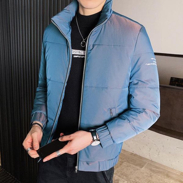 

2020 designer men's padded jacket fall/winter stand-collar padded jacket men's short korean thick, Black